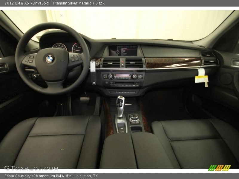 Titanium Silver Metallic / Black 2012 BMW X5 xDrive35d
