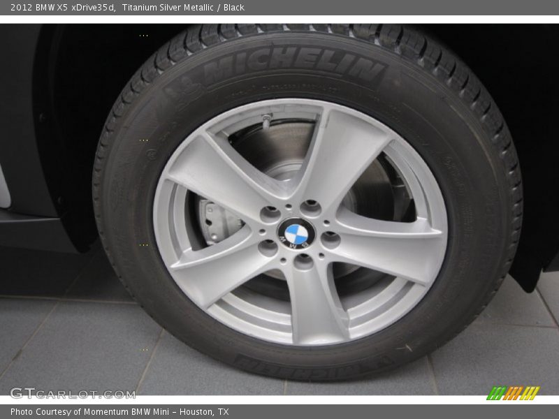 Titanium Silver Metallic / Black 2012 BMW X5 xDrive35d