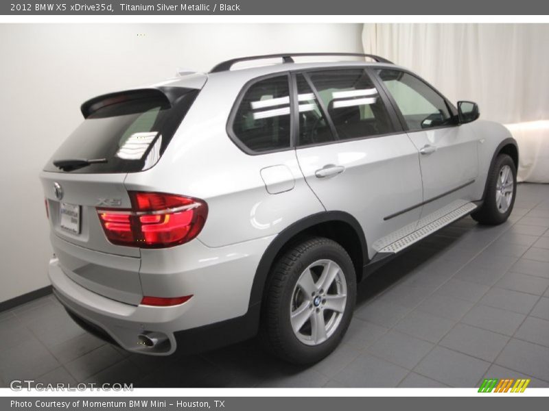 Titanium Silver Metallic / Black 2012 BMW X5 xDrive35d