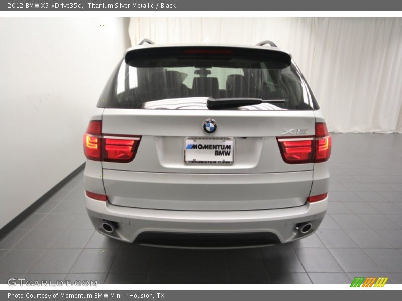 Titanium Silver Metallic / Black 2012 BMW X5 xDrive35d