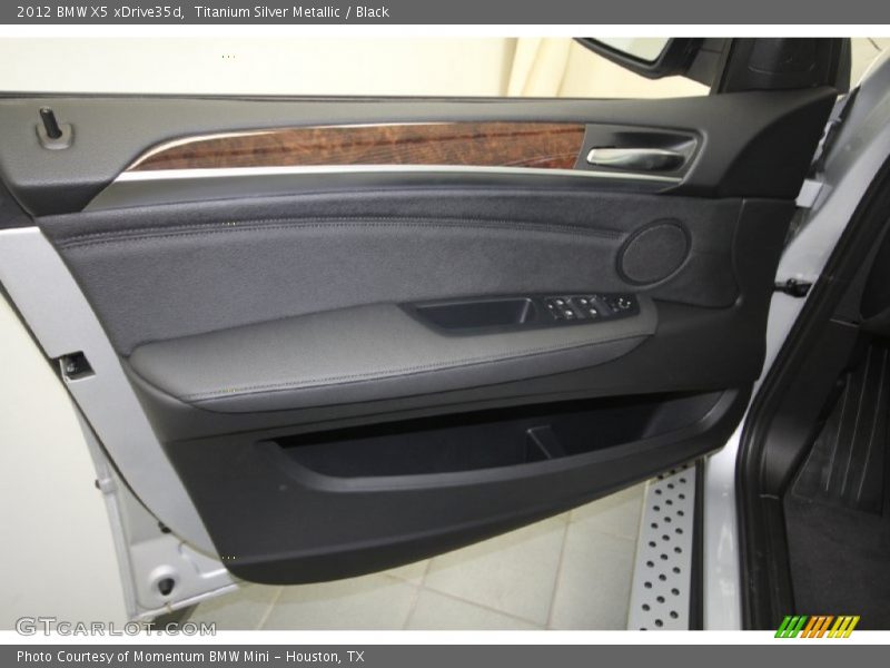 Titanium Silver Metallic / Black 2012 BMW X5 xDrive35d