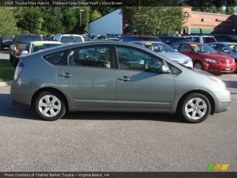Tideland Gray Green Pearl / Ivory/Brown 2005 Toyota Prius Hybrid
