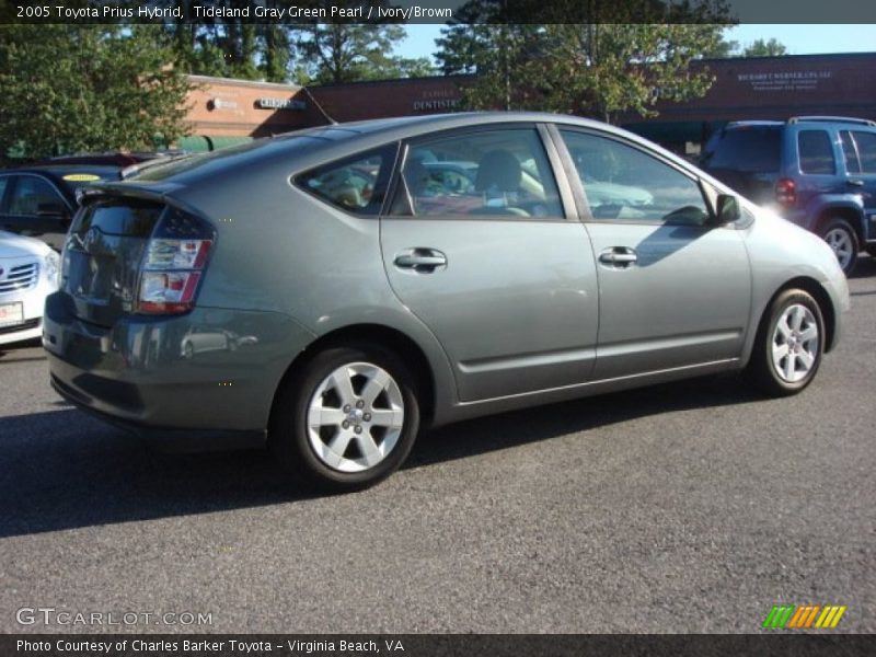 Tideland Gray Green Pearl / Ivory/Brown 2005 Toyota Prius Hybrid