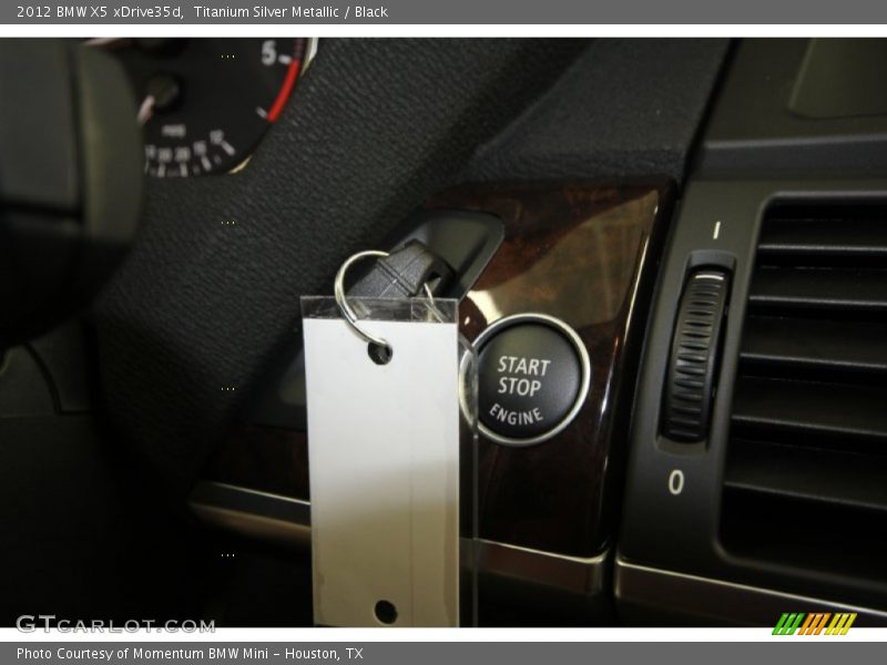Titanium Silver Metallic / Black 2012 BMW X5 xDrive35d