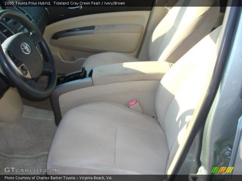 Tideland Gray Green Pearl / Ivory/Brown 2005 Toyota Prius Hybrid