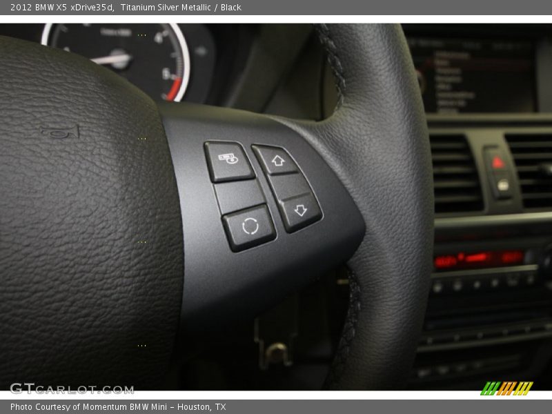 Titanium Silver Metallic / Black 2012 BMW X5 xDrive35d