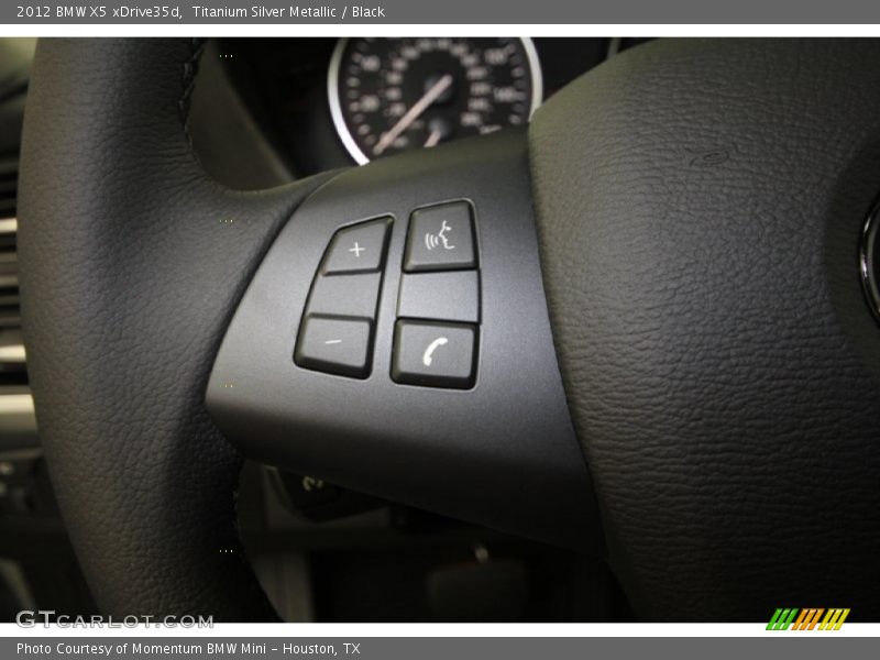 Titanium Silver Metallic / Black 2012 BMW X5 xDrive35d