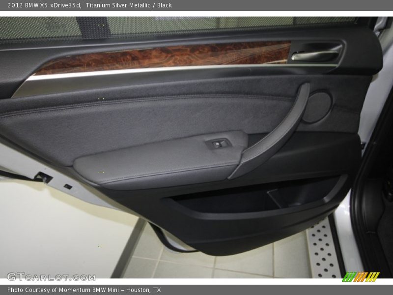Titanium Silver Metallic / Black 2012 BMW X5 xDrive35d