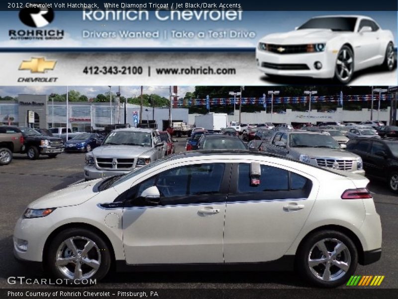 White Diamond Tricoat / Jet Black/Dark Accents 2012 Chevrolet Volt Hatchback