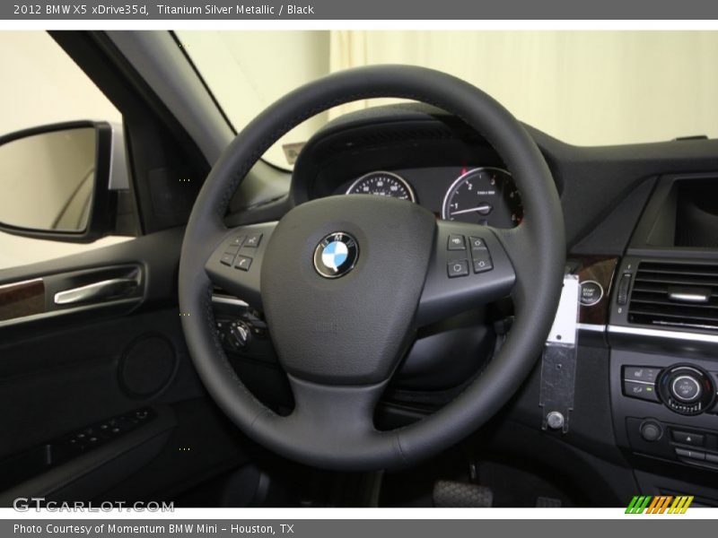 Titanium Silver Metallic / Black 2012 BMW X5 xDrive35d