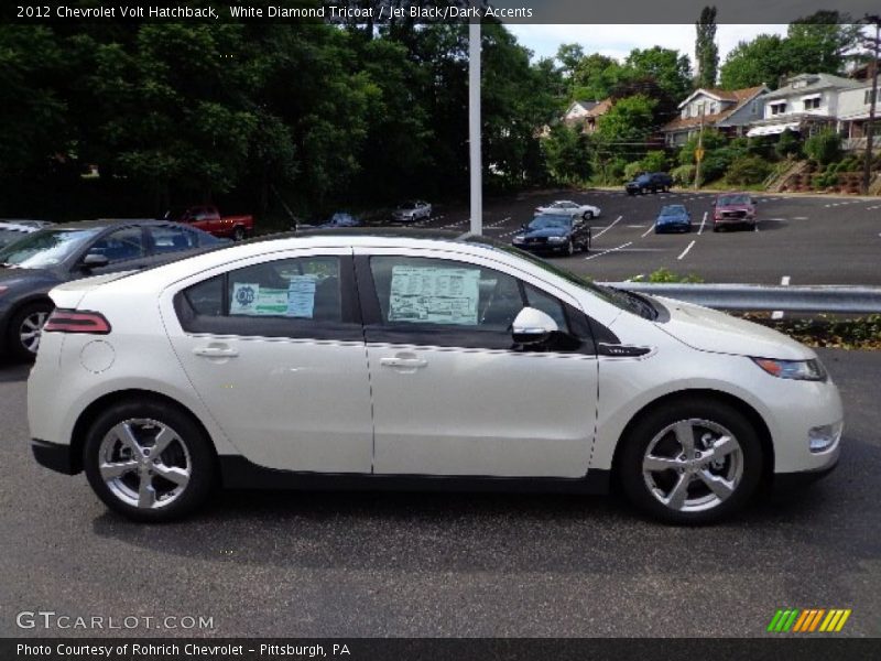 White Diamond Tricoat / Jet Black/Dark Accents 2012 Chevrolet Volt Hatchback