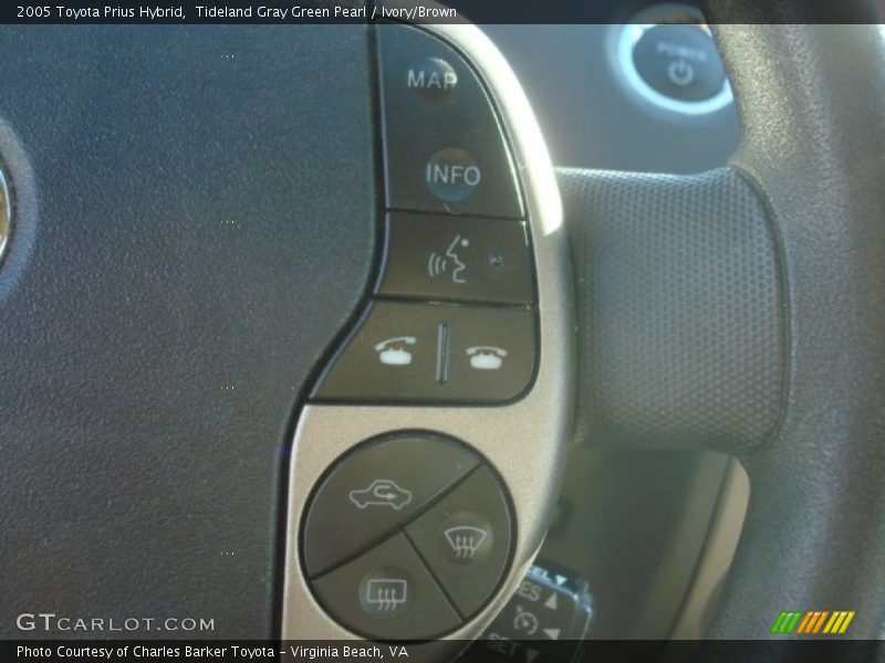 Tideland Gray Green Pearl / Ivory/Brown 2005 Toyota Prius Hybrid