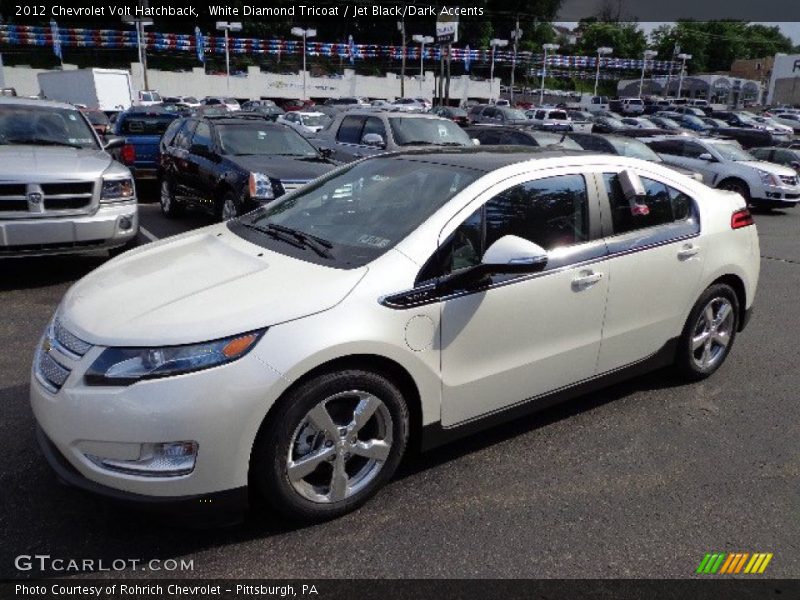 White Diamond Tricoat / Jet Black/Dark Accents 2012 Chevrolet Volt Hatchback