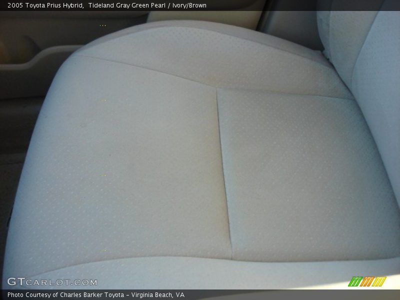 Tideland Gray Green Pearl / Ivory/Brown 2005 Toyota Prius Hybrid