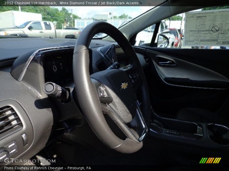 White Diamond Tricoat / Jet Black/Dark Accents 2012 Chevrolet Volt Hatchback