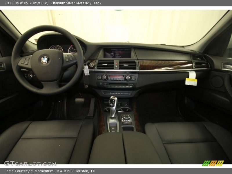 Titanium Silver Metallic / Black 2012 BMW X5 xDrive35d