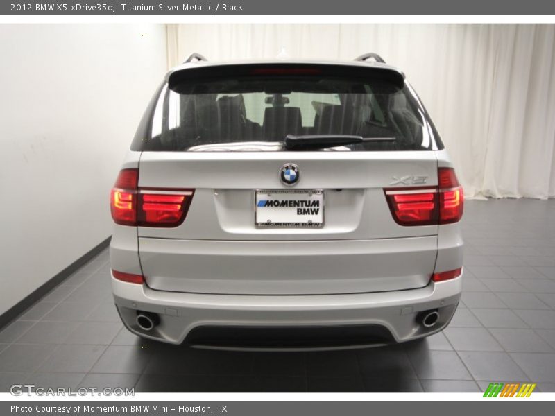 Titanium Silver Metallic / Black 2012 BMW X5 xDrive35d