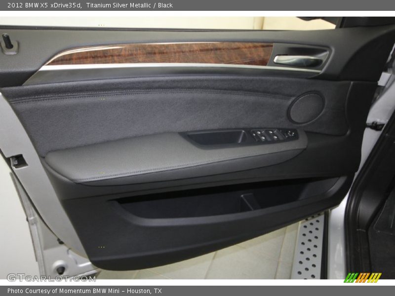 Titanium Silver Metallic / Black 2012 BMW X5 xDrive35d