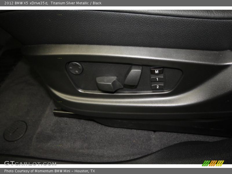 Titanium Silver Metallic / Black 2012 BMW X5 xDrive35d