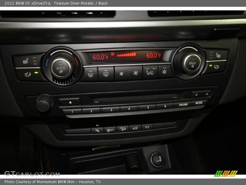 Titanium Silver Metallic / Black 2012 BMW X5 xDrive35d