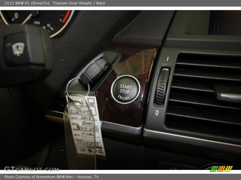 Titanium Silver Metallic / Black 2012 BMW X5 xDrive35d