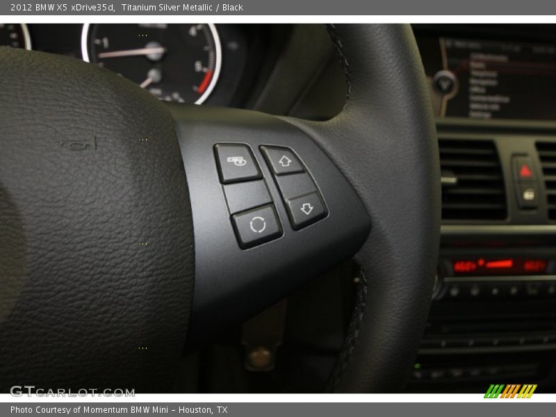 Titanium Silver Metallic / Black 2012 BMW X5 xDrive35d
