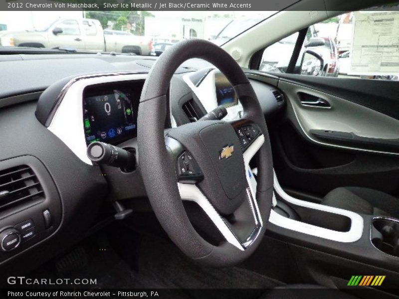 Silver Ice Metallic / Jet Black/Ceramic White Accents 2012 Chevrolet Volt Hatchback
