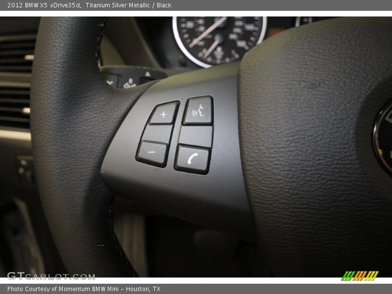 Titanium Silver Metallic / Black 2012 BMW X5 xDrive35d