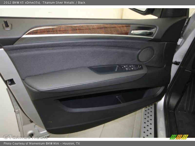 Titanium Silver Metallic / Black 2012 BMW X5 xDrive35d