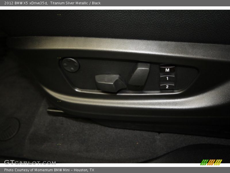 Titanium Silver Metallic / Black 2012 BMW X5 xDrive35d