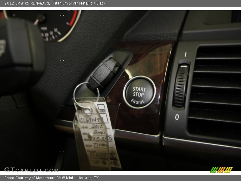 Titanium Silver Metallic / Black 2012 BMW X5 xDrive35d
