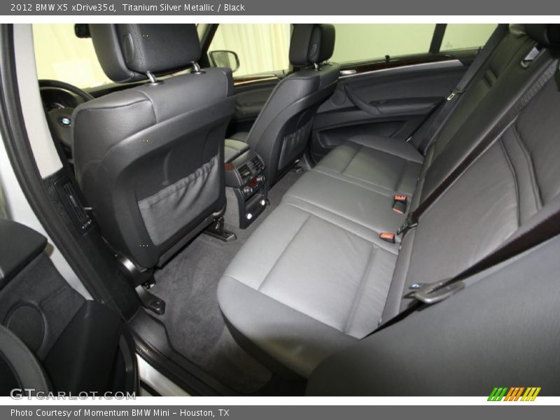 Titanium Silver Metallic / Black 2012 BMW X5 xDrive35d