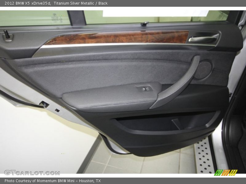 Titanium Silver Metallic / Black 2012 BMW X5 xDrive35d