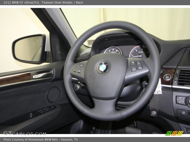 Titanium Silver Metallic / Black 2012 BMW X5 xDrive35d