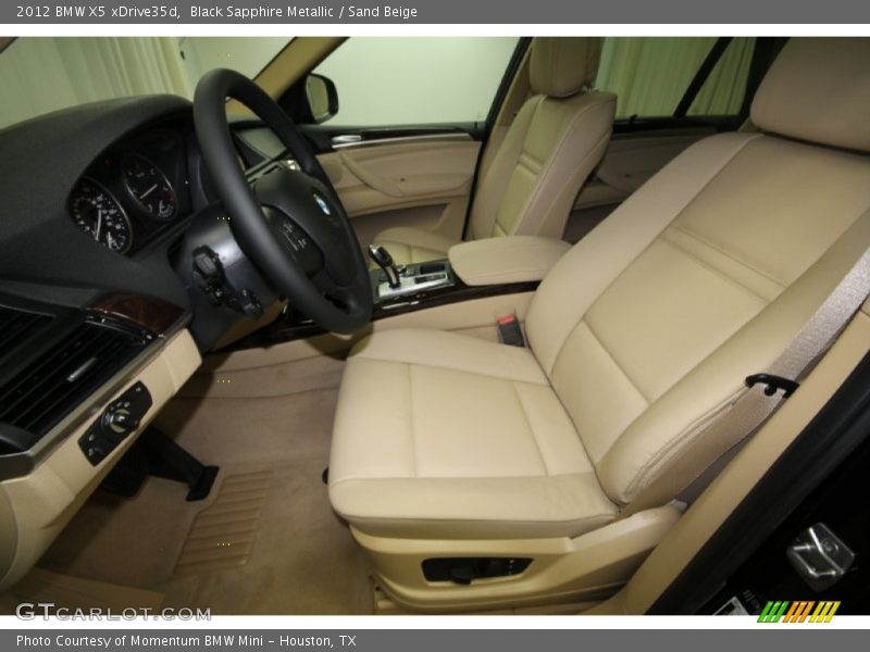 Black Sapphire Metallic / Sand Beige 2012 BMW X5 xDrive35d