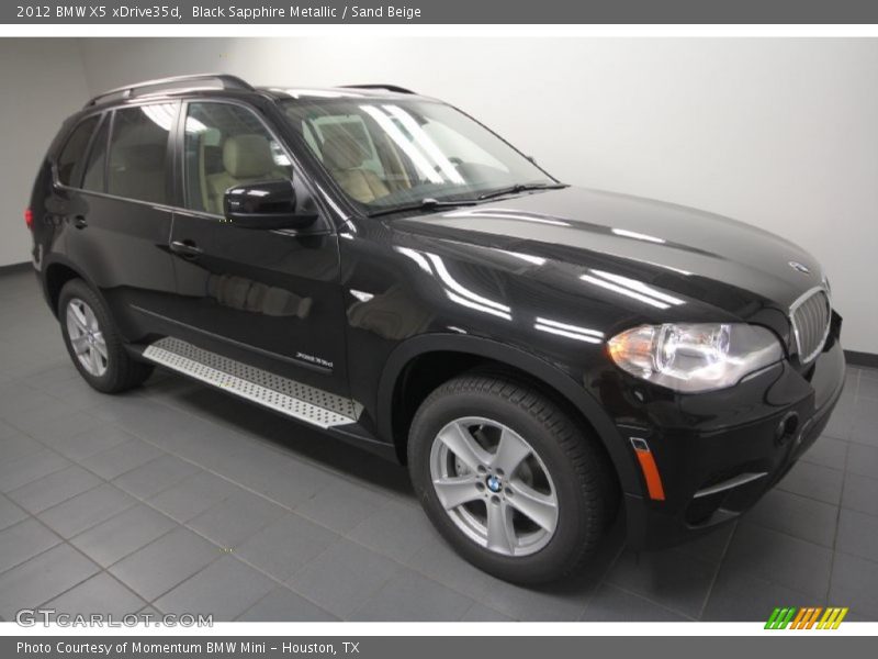 Black Sapphire Metallic / Sand Beige 2012 BMW X5 xDrive35d