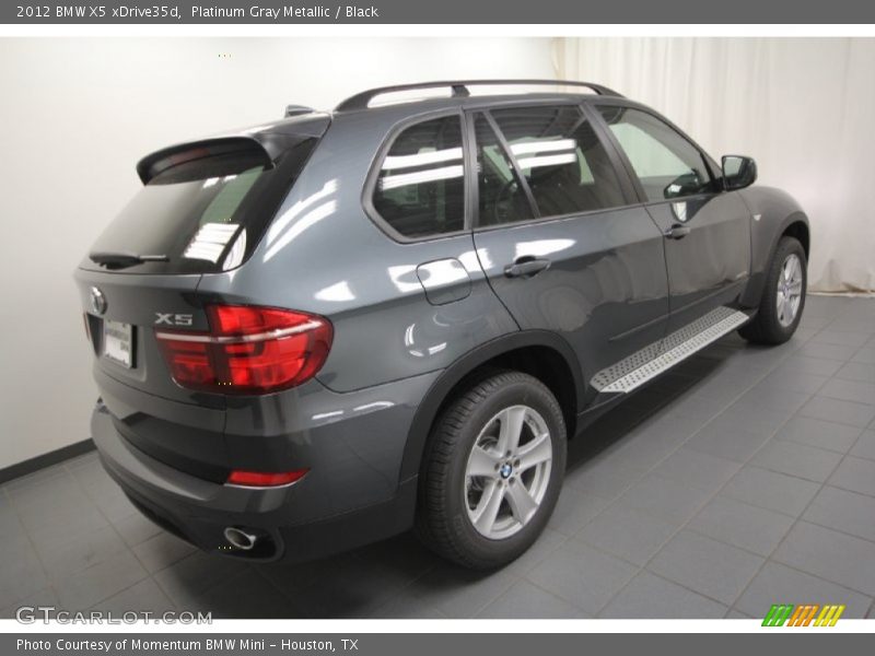 Platinum Gray Metallic / Black 2012 BMW X5 xDrive35d