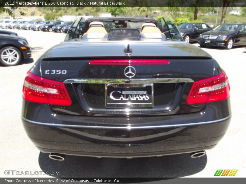 Black / Natural Beige/Black 2012 Mercedes-Benz E 350 Cabriolet