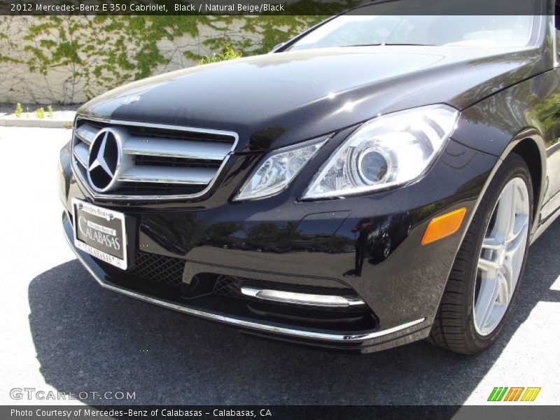 Black / Natural Beige/Black 2012 Mercedes-Benz E 350 Cabriolet