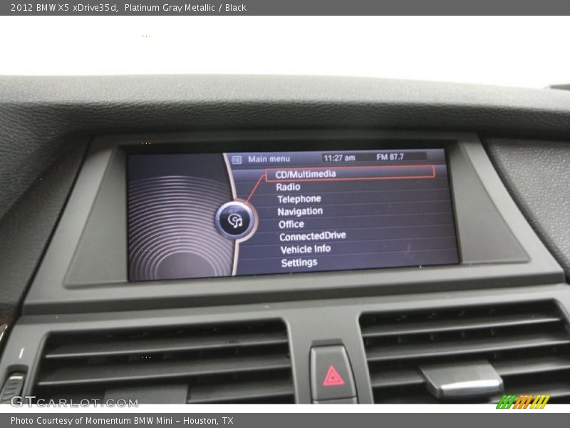Platinum Gray Metallic / Black 2012 BMW X5 xDrive35d