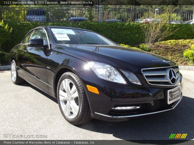 Black / Almond/Mocha 2012 Mercedes-Benz E 350 Cabriolet