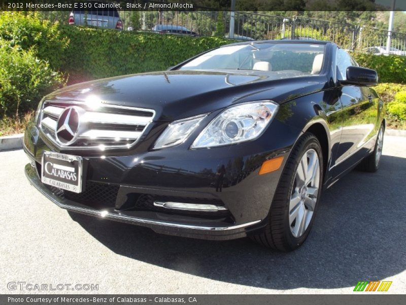 Black / Almond/Mocha 2012 Mercedes-Benz E 350 Cabriolet