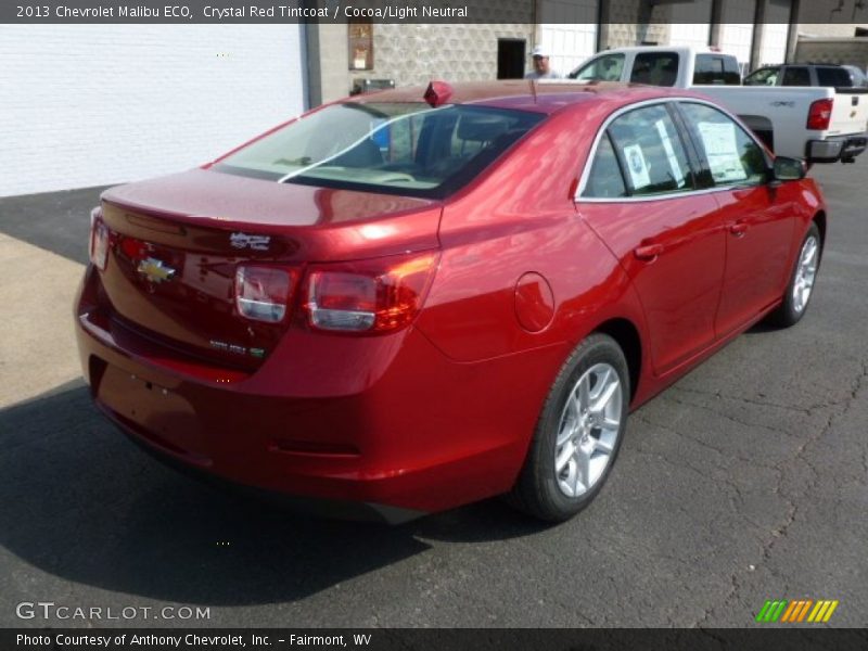 Crystal Red Tintcoat / Cocoa/Light Neutral 2013 Chevrolet Malibu ECO