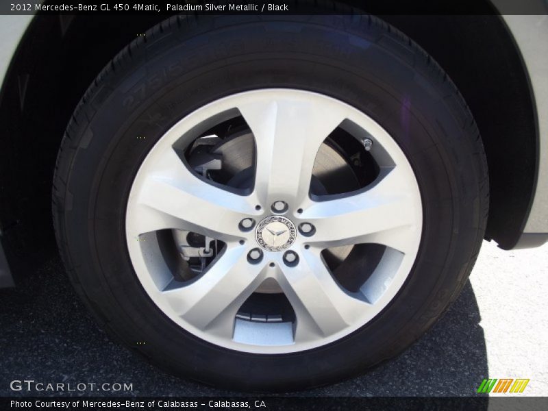 Paladium Silver Metallic / Black 2012 Mercedes-Benz GL 450 4Matic
