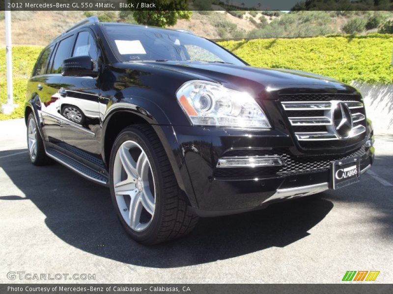 Black / Black 2012 Mercedes-Benz GL 550 4Matic