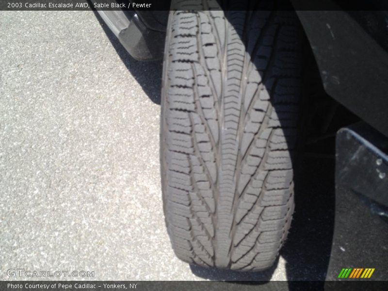 Sable Black / Pewter 2003 Cadillac Escalade AWD