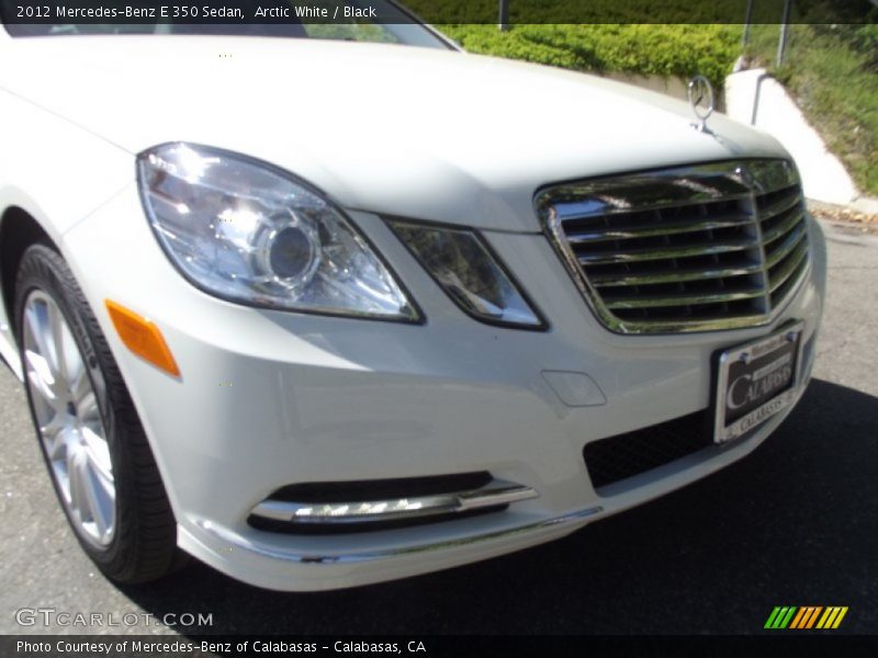 Arctic White / Black 2012 Mercedes-Benz E 350 Sedan