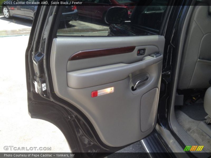 Sable Black / Pewter 2003 Cadillac Escalade AWD