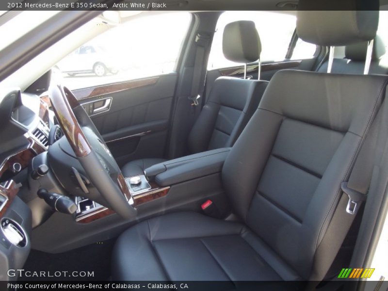 Arctic White / Black 2012 Mercedes-Benz E 350 Sedan