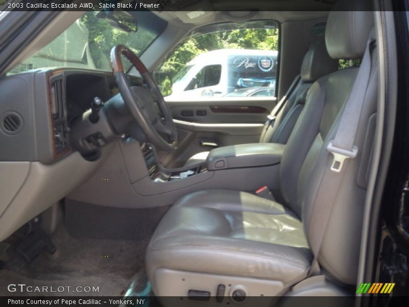 Sable Black / Pewter 2003 Cadillac Escalade AWD